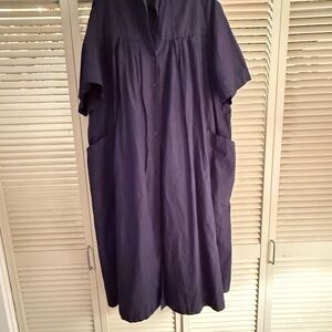 Casey Casey Navy Shirt Dress size small